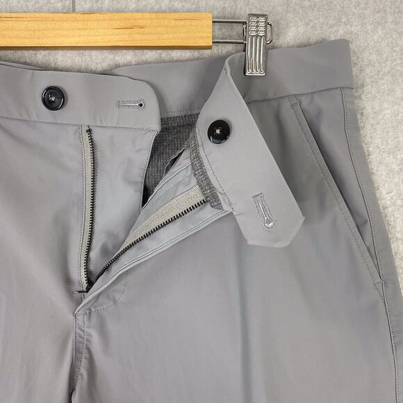Greyson Shorts Mens 34 (37x10) Grey Golf Performance Chino Short - Picture 2 of 7